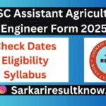 RPSC Assistant Agriculture Engineer Form 2025